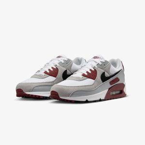 Nike | AIR MAX 90  { WHITE/BLACK-DARK TEAM RED-PURE PLATINUM