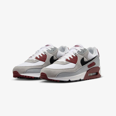 Nike | AIR MAX 90  { WHITE/BLACK-DARK TEAM RED-PURE PLATINUM