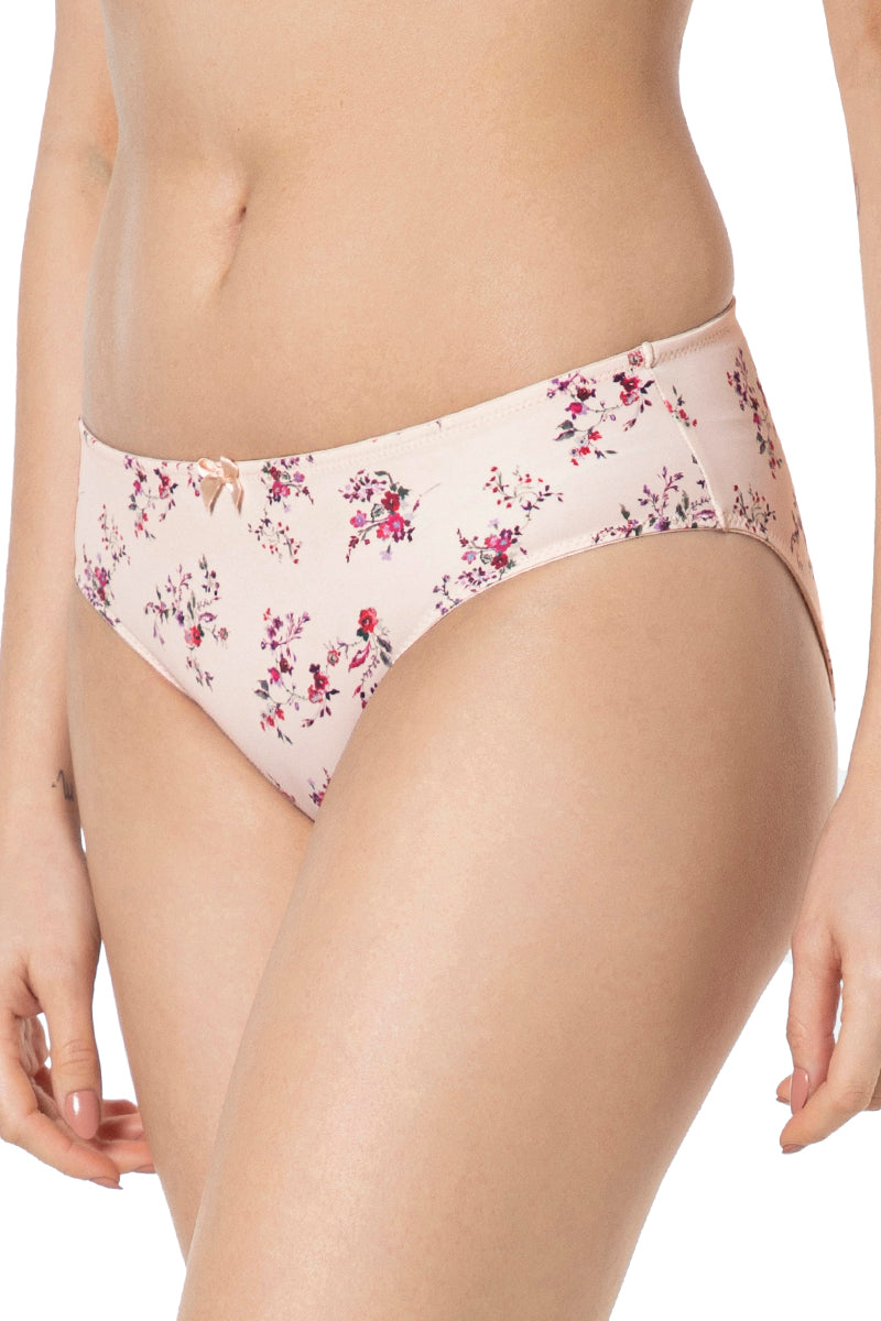 Smooth Charm Bikini Panty - Rosewater Print