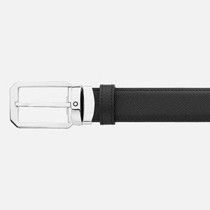 Mont Blanc, Black/brown 30 mm reversible leather belt