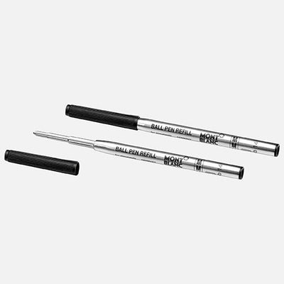 Montblanc 2 Ballpoint Pen Refill Medium, Mystery Black