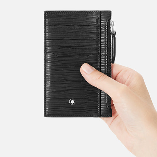 Mont Blanc, 4810 card holder 8cc with zipped pocket