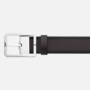 Mont Blanc, Brown/Grey 35 mm reversible leather belt