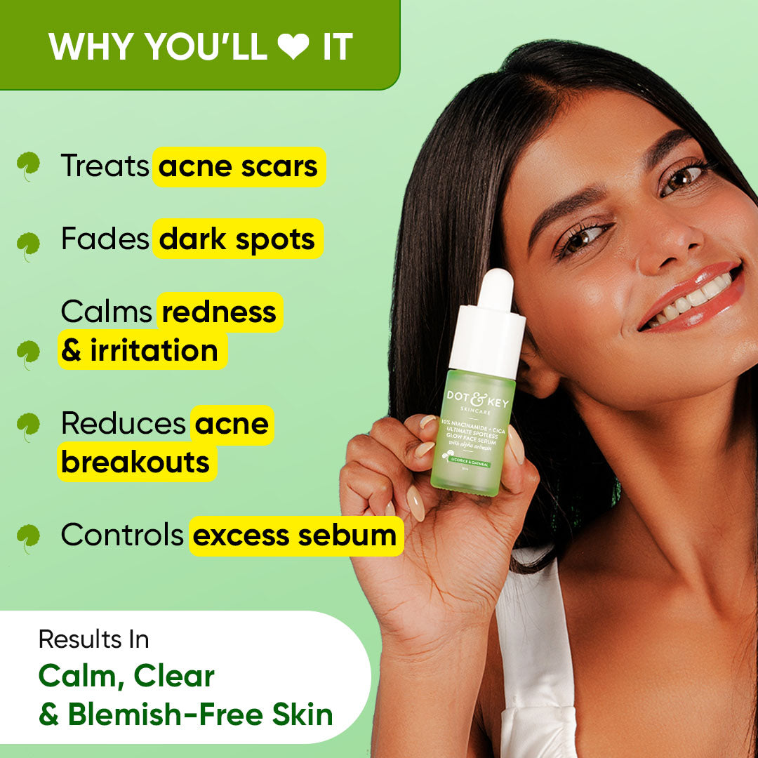Cica + 10% Niacinamide Face Serum for Oily Skin