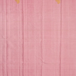 Lavender Handloom Kanchipuram Silk Saree With Checks
