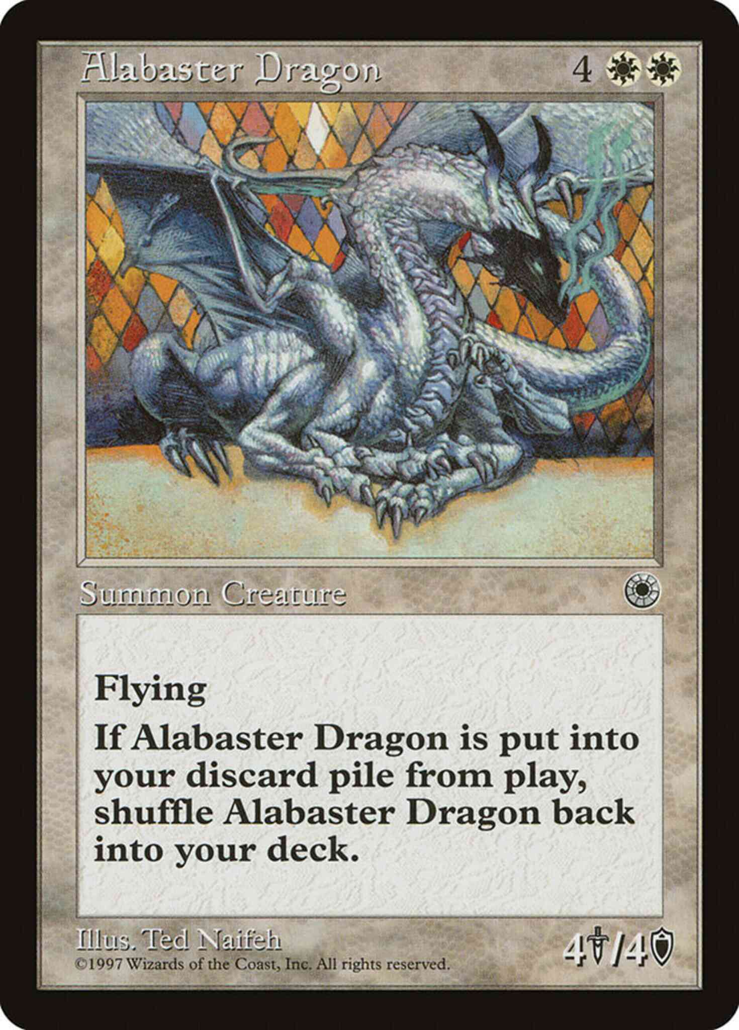 Alabaster Dragon [Portal 1] [Non-Foil]