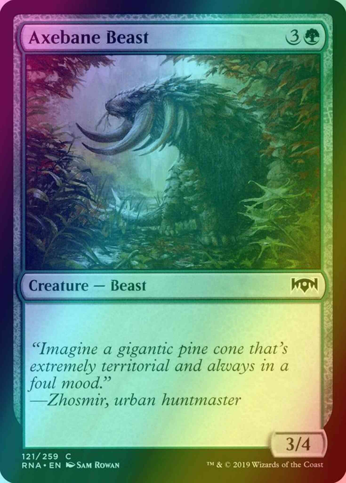 Axebane Beast [121] [Ravnica Allegiance] [Foil]