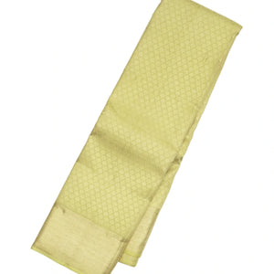 Light Green Handloom Kanchipuram Silk Saree With Floral Motifs