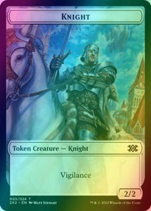 Boar Token (15) // Knight Token (05) [Double Masters 2022: Tokens] [Foil]