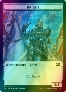 Boar Token (15) // Knight Token (05) [Double Masters 2022: Tokens] [Foil]