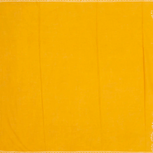Mustard Woven Jaipur Cotton Saree Printed With Flower Motifs