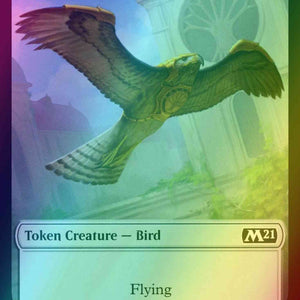 Bird Token (02) // Saproling Token (12) [Core Set 2021 Tokens] [Foil]