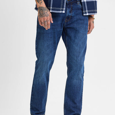 Dark Blue Regular Fit Jeans