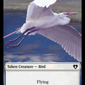 Bird Token (04) // Teferi, Temporal Archmage Emblem (53) [Commander Masters: Tokens] [Non-Foil]
