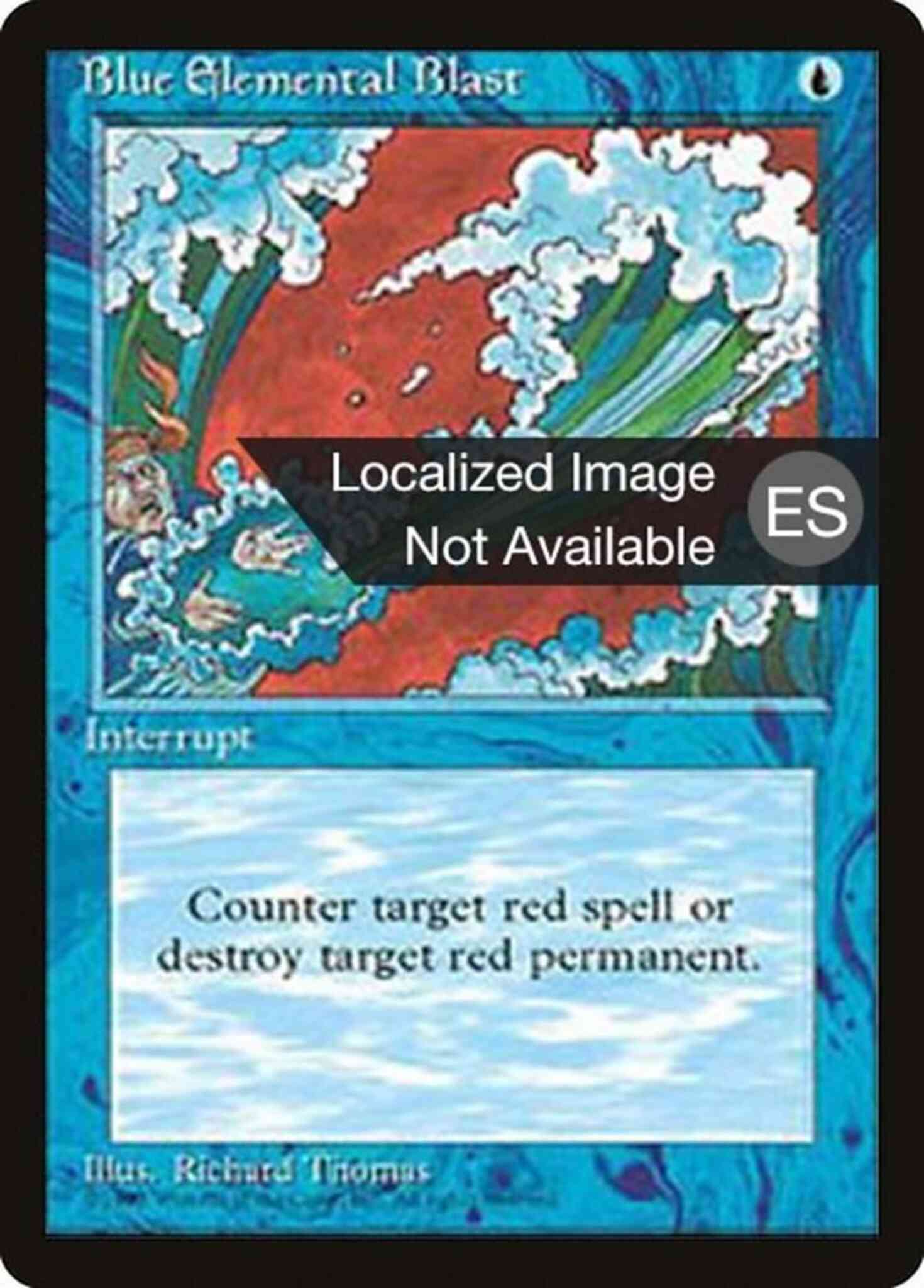 Blue Elemental Blast - Spanish [63] [Fourth Edition Black Border: Spanish] [Non-Foil]