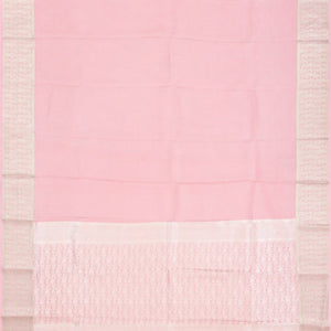 Baby Pink Mysore Crepe Silk Saree With Dotted Motifs
