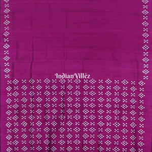 Magenta Odisha Ikat Pasapali Contemporary Silk Saree