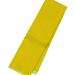 Lime Green Handloom Kanchipuram Silk Saree With Checks