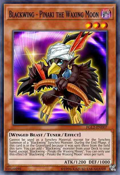 Blackwing - Pinaki the Waxing Moon - PGL2-EN007 - Gold Secret Rare - Unlimited