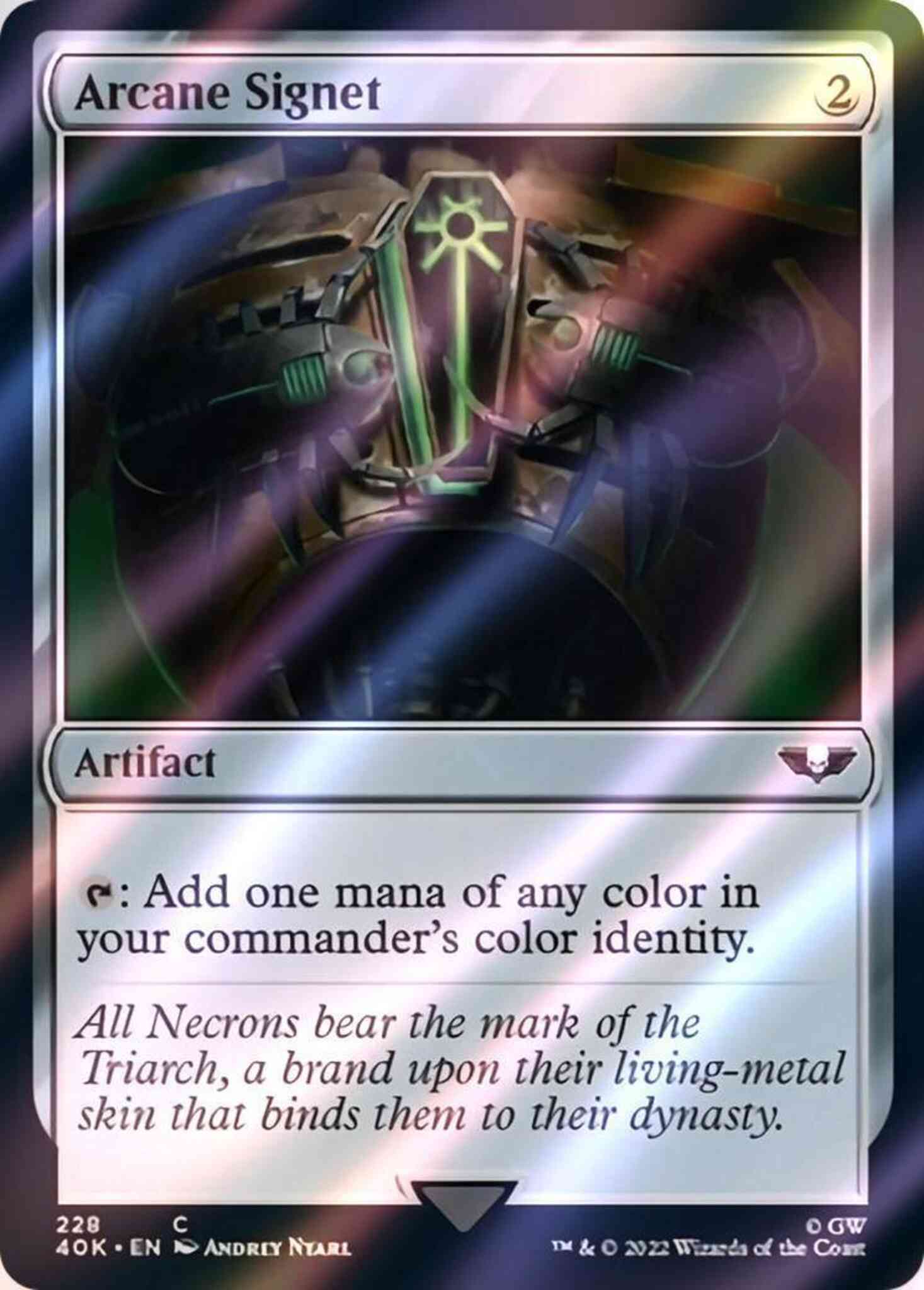 Arcane Signet [228] [Necrons] [Universes Beyond: Warhammer 40,000] [Surge Foil]