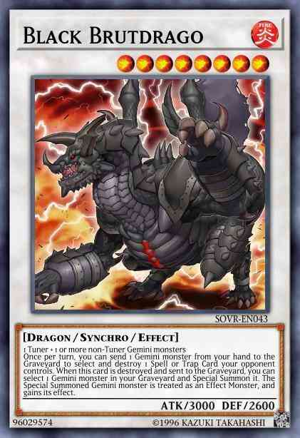 Black Brutdrago - SOVR-EN043 - Super Rare - 1st Edition