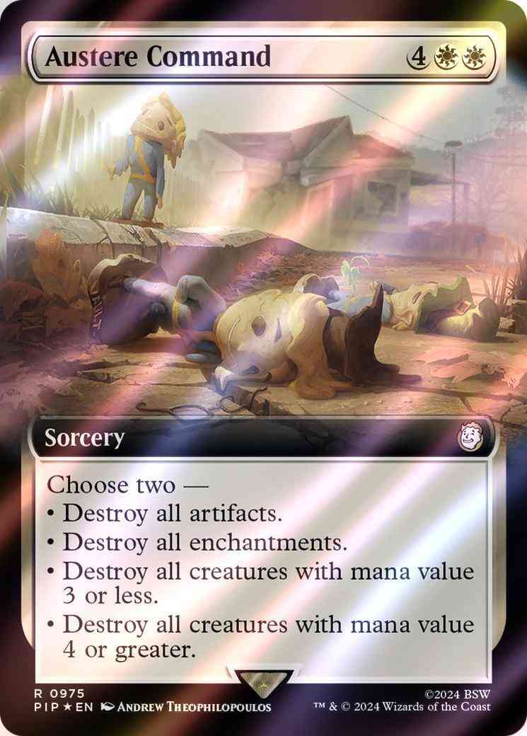 Austere Command [975] [Extended Art] [Fallout] [Surge Foil]