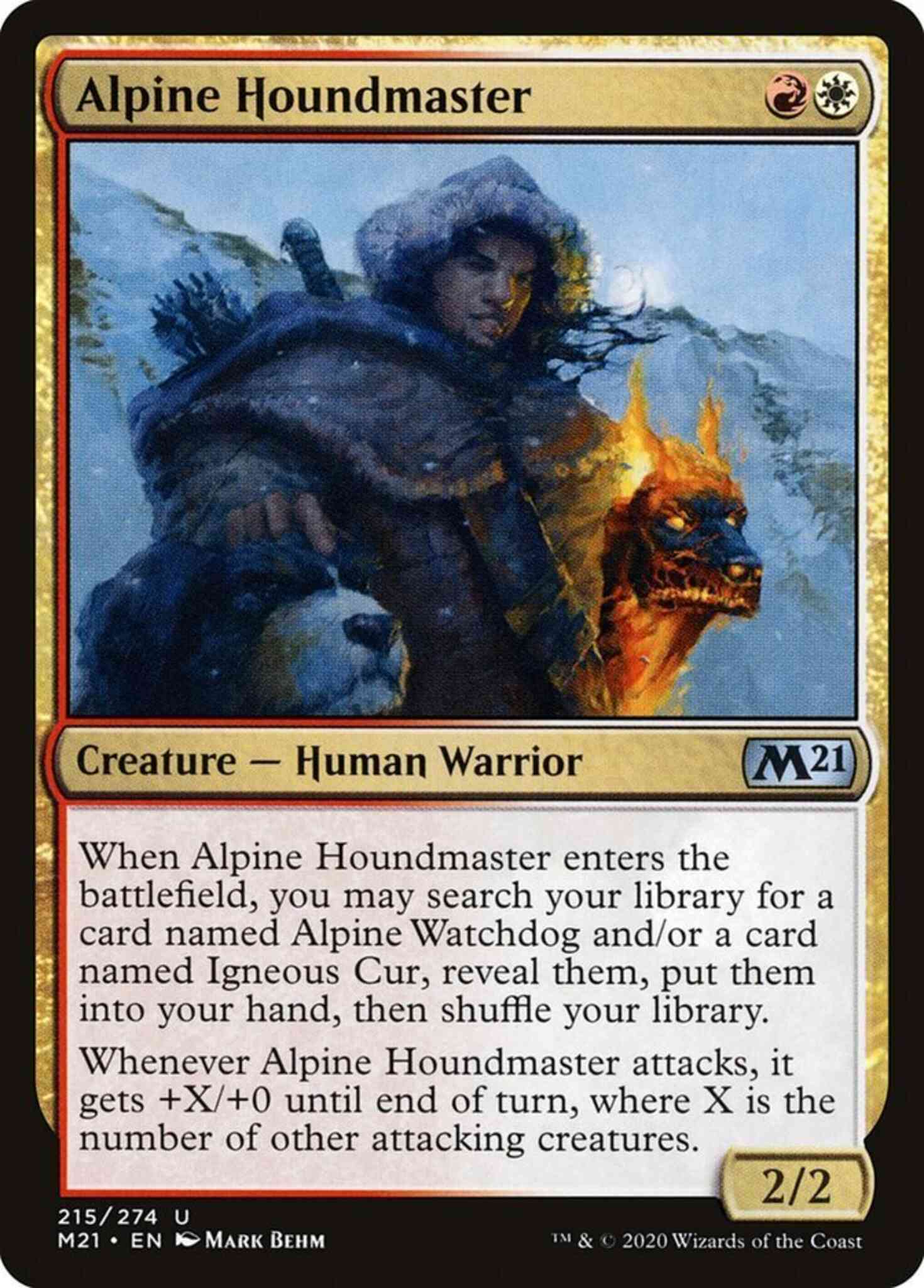 Alpine Houndmaster [215] [Core Set 2021] [Non-Foil]