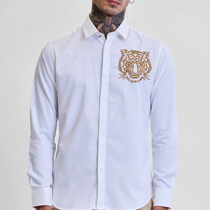 White Embroidered Shirt