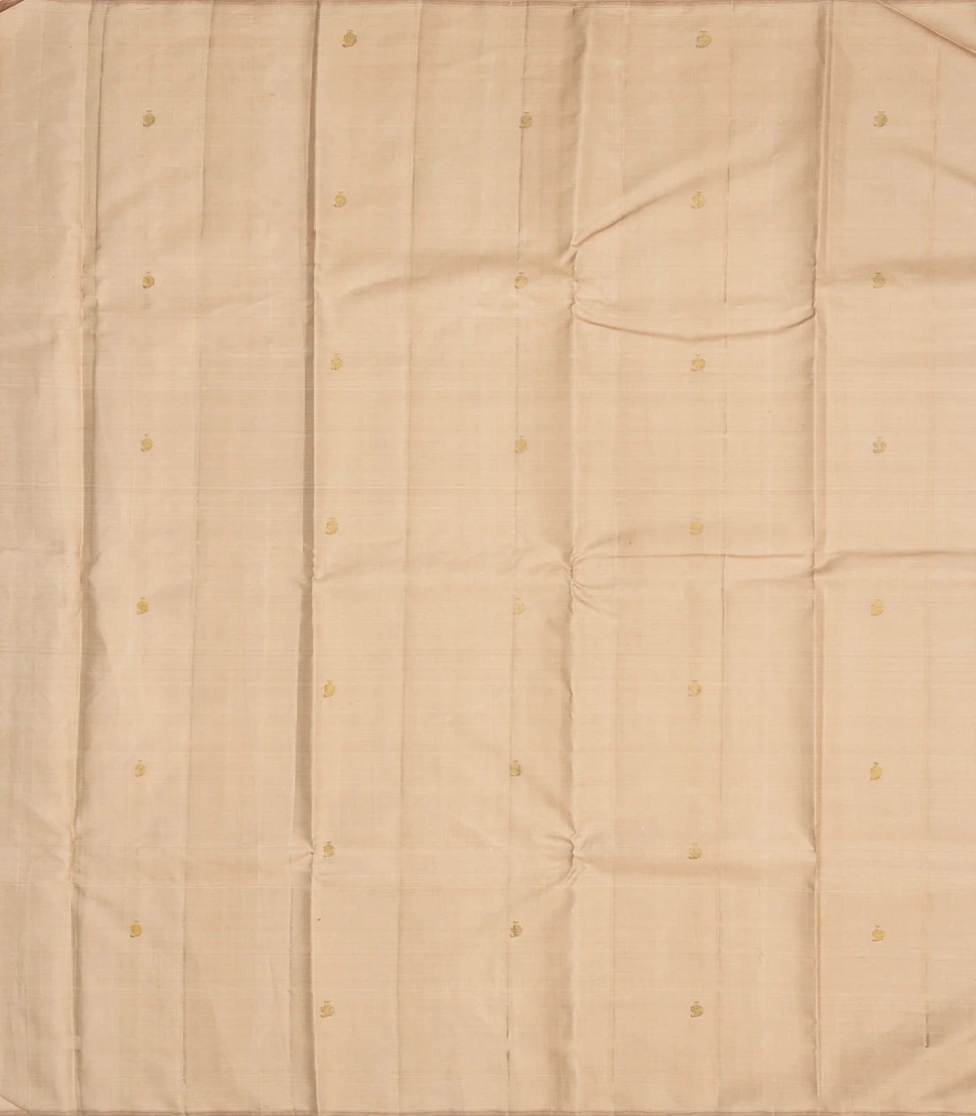 Bubblegum Pink Handloom Kanchipuram Silk Saree With Stripes And Buttas