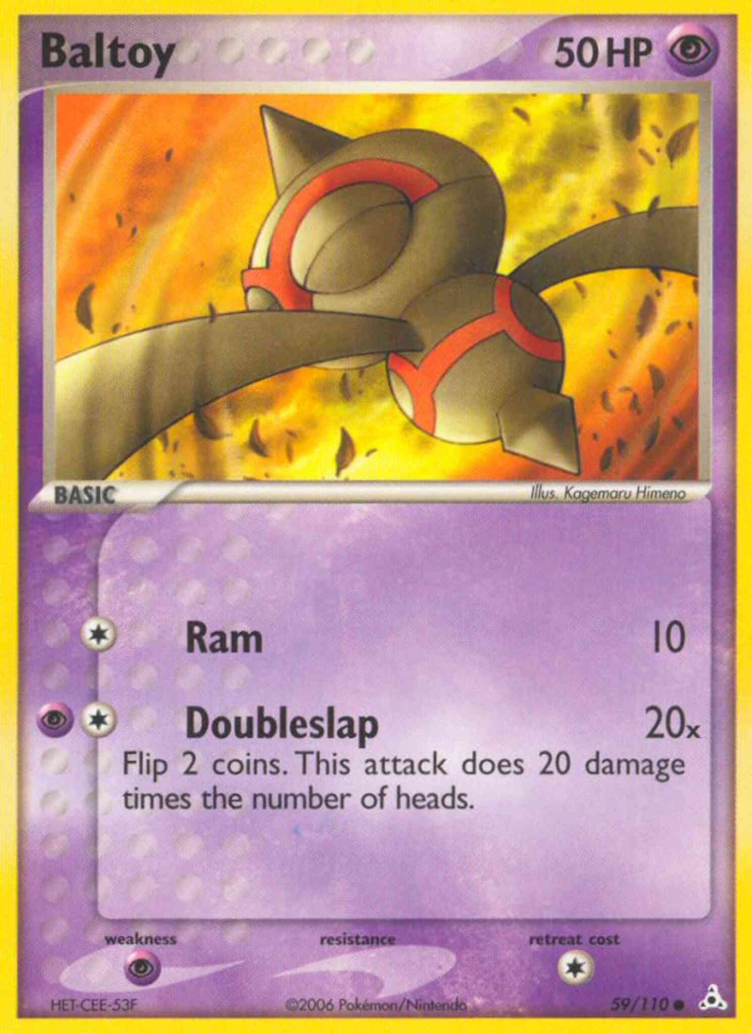 Baltoy - 59/110 - Common [ex13-59] [Reverse Holo]