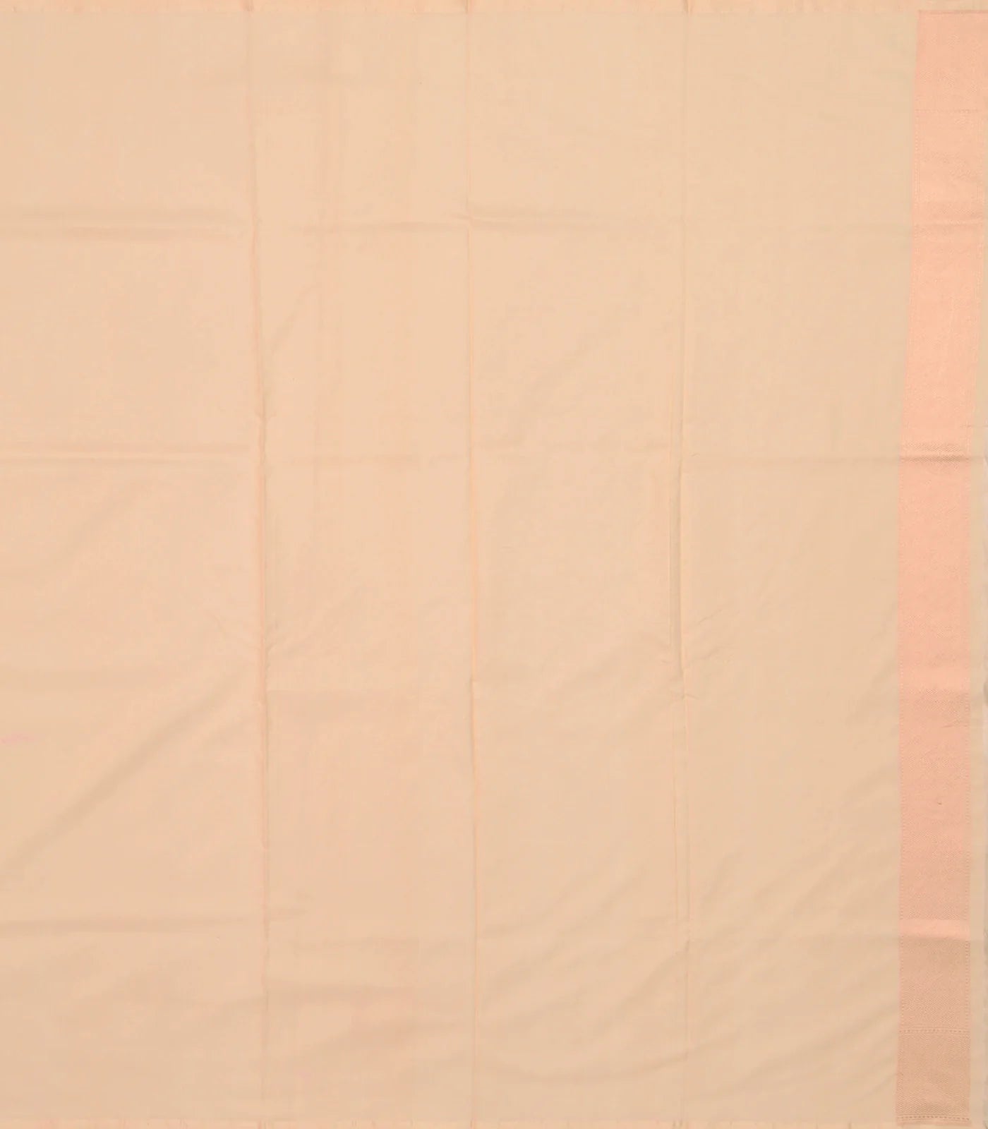 Beige Handloom Banarasi Silk Saree With Floral Motifs