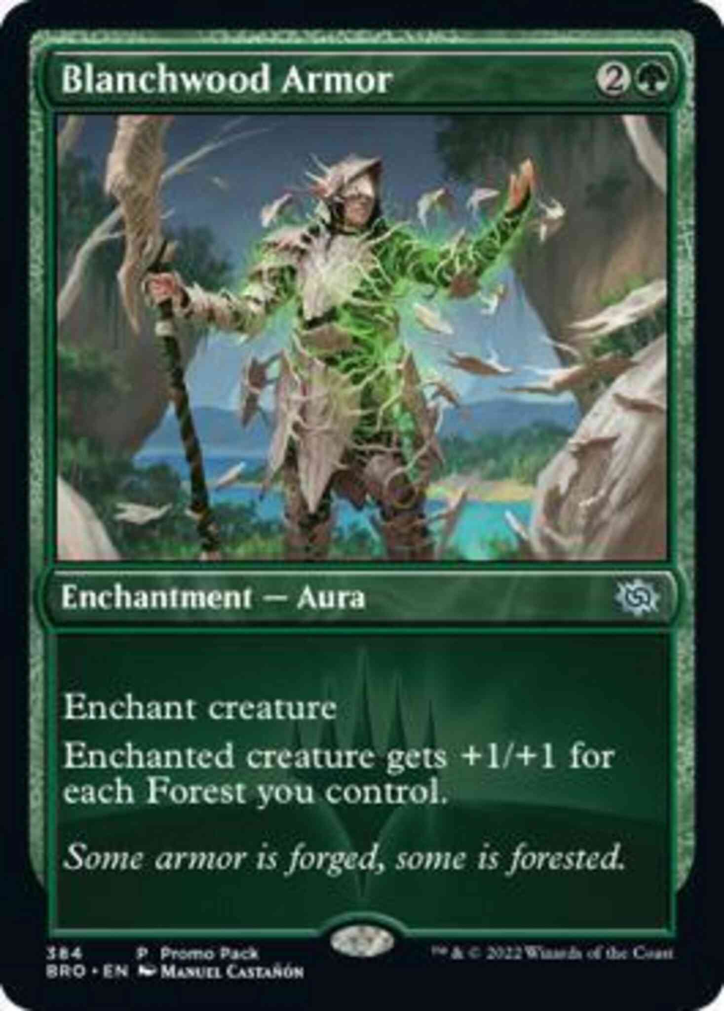 Blanchwood Armor [384] [Dark Frame Promo Pack] [The Brothers' War] [Non-Foil]