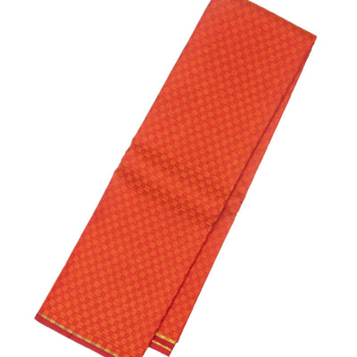 Red Handloom Kanchipuram Payadi Silk Saree With Corner Buttas