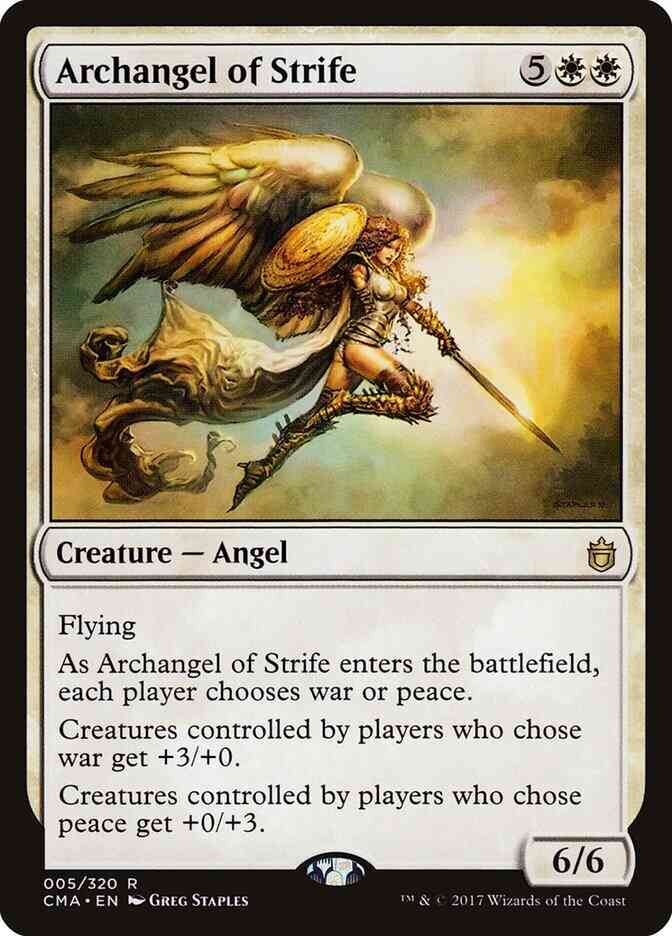 Archangel of Strife [5] [Commander Anthology] [Non-Foil]