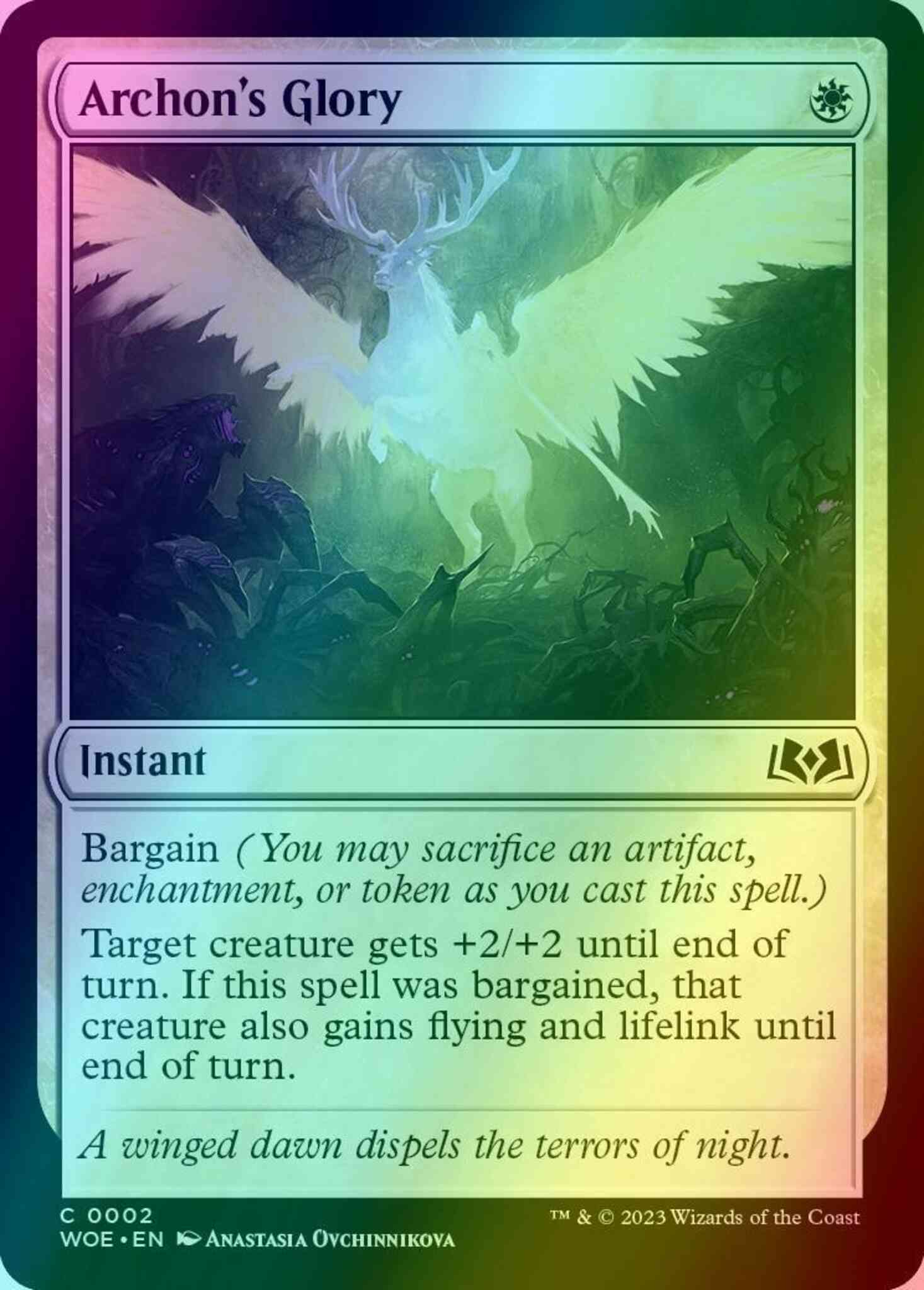Archon's Glory [2] [Wilds of Eldraine] [Foil]
