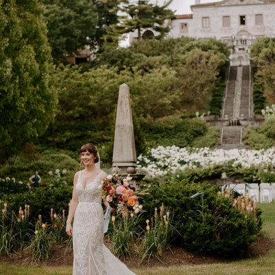 A Romantic Museum Wedding with Bright DIY Flowers