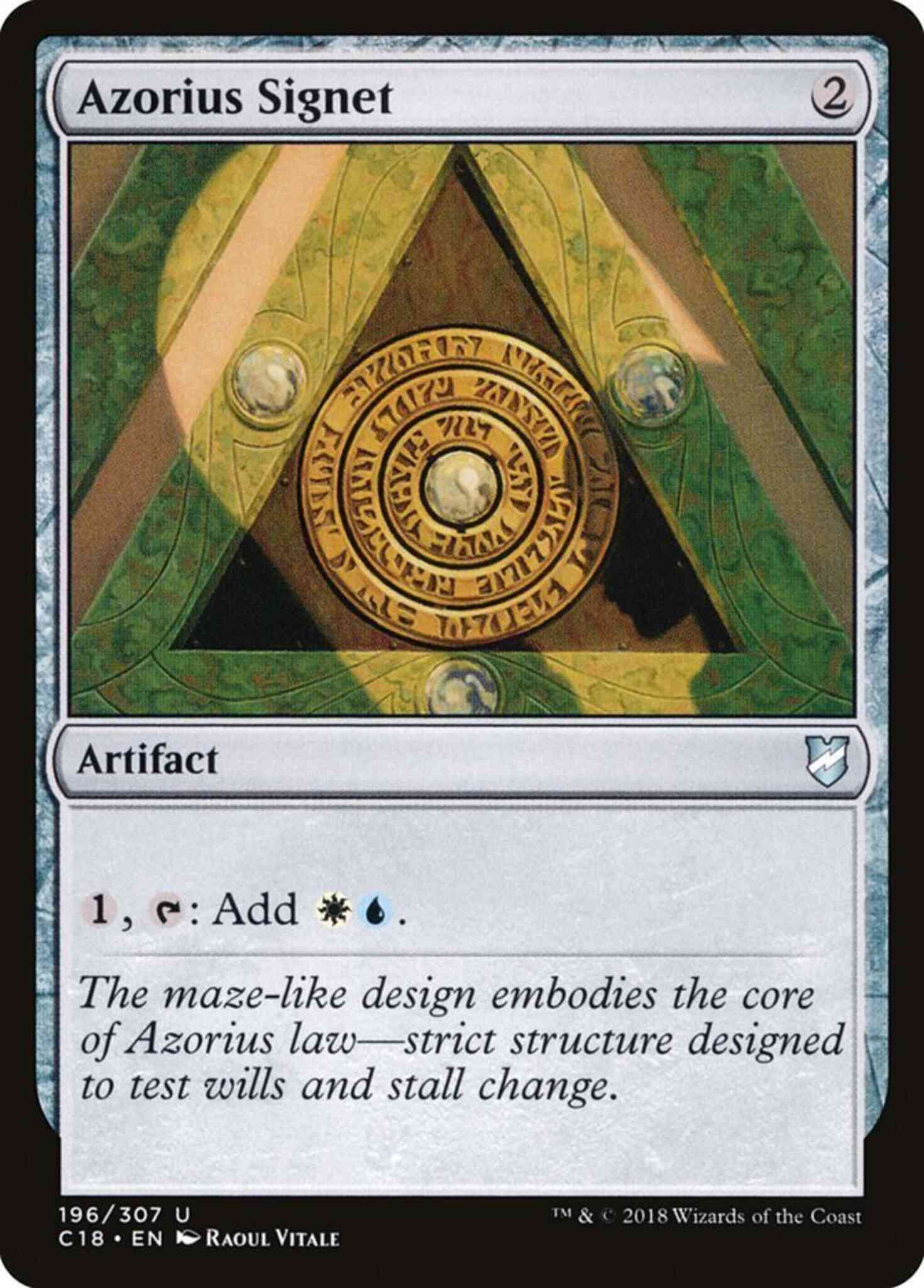 Azorius Signet [196] [Commander 2018] [Non-Foil]