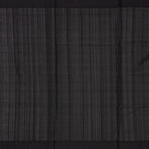 Yellow Handloom Kora Silk Saree With Beldari Stripes & Black Border