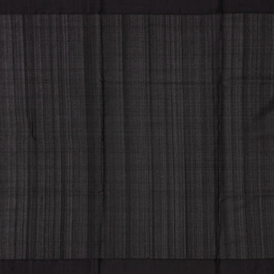 Yellow Handloom Kora Silk Saree With Beldari Stripes & Black Border