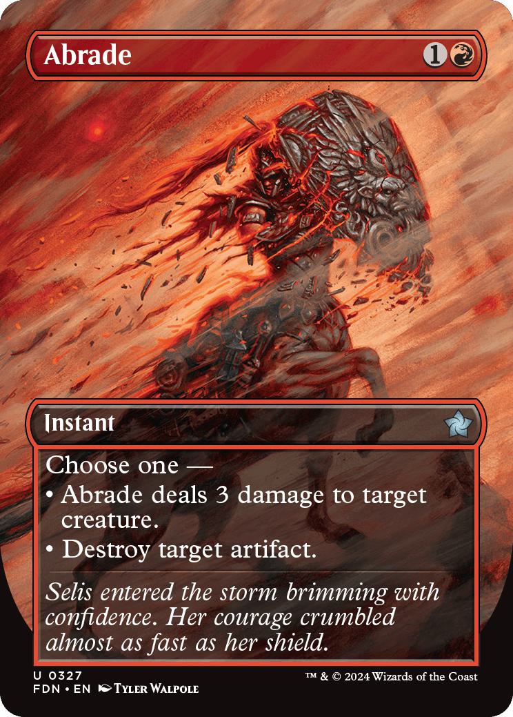 Abrade [327] [Borderless] [Foundations] [Non-Foil]
