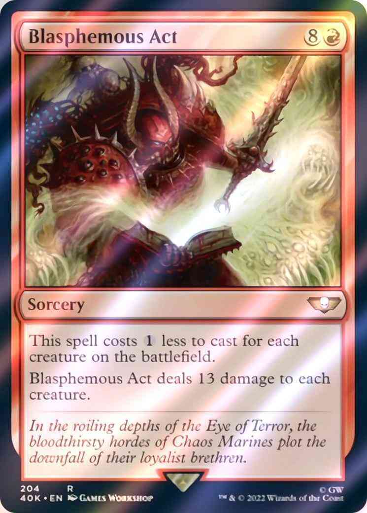 Blasphemous Act [204] [Universes Beyond: Warhammer 40,000] [Surge Foil]