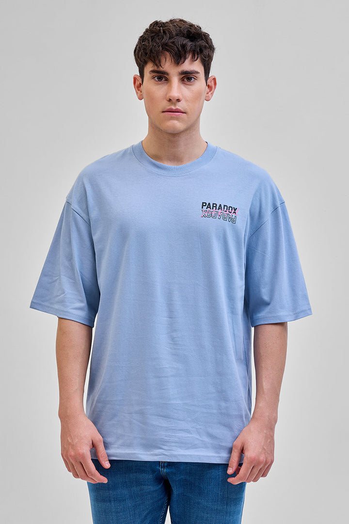 Paradox Light Blue Oversized T-Shirt