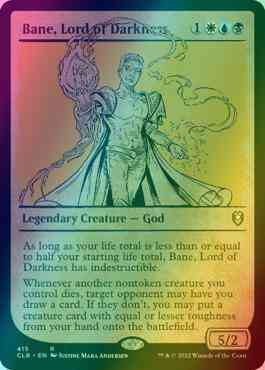 Bane, Lord of Darkness [415] [Rulebook Showcase] [Commander Legends: Battle for Baldur's Gate] [Foil]