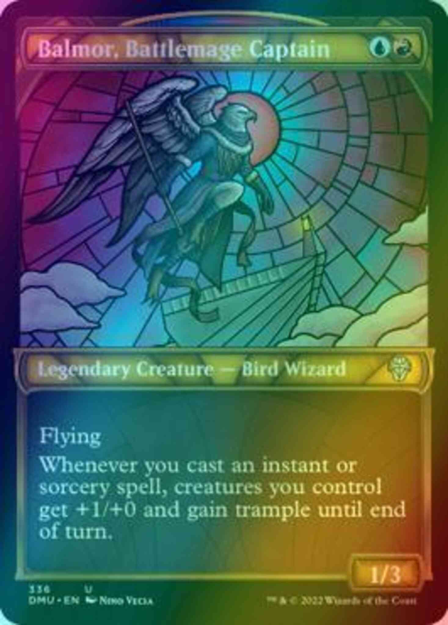 Balmor, Battlemage Captain [336] [Stained Glass Showcase] [Dominaria United] [Textured Foil]