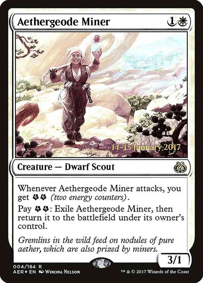 Aethergeode Miner [4s] [Aether Revolt Promos] [Foil]
