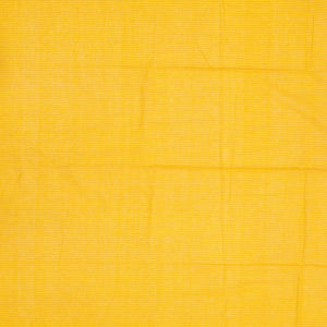 Yellow Handloom Bengal Cotton Saree And Floral Buttas