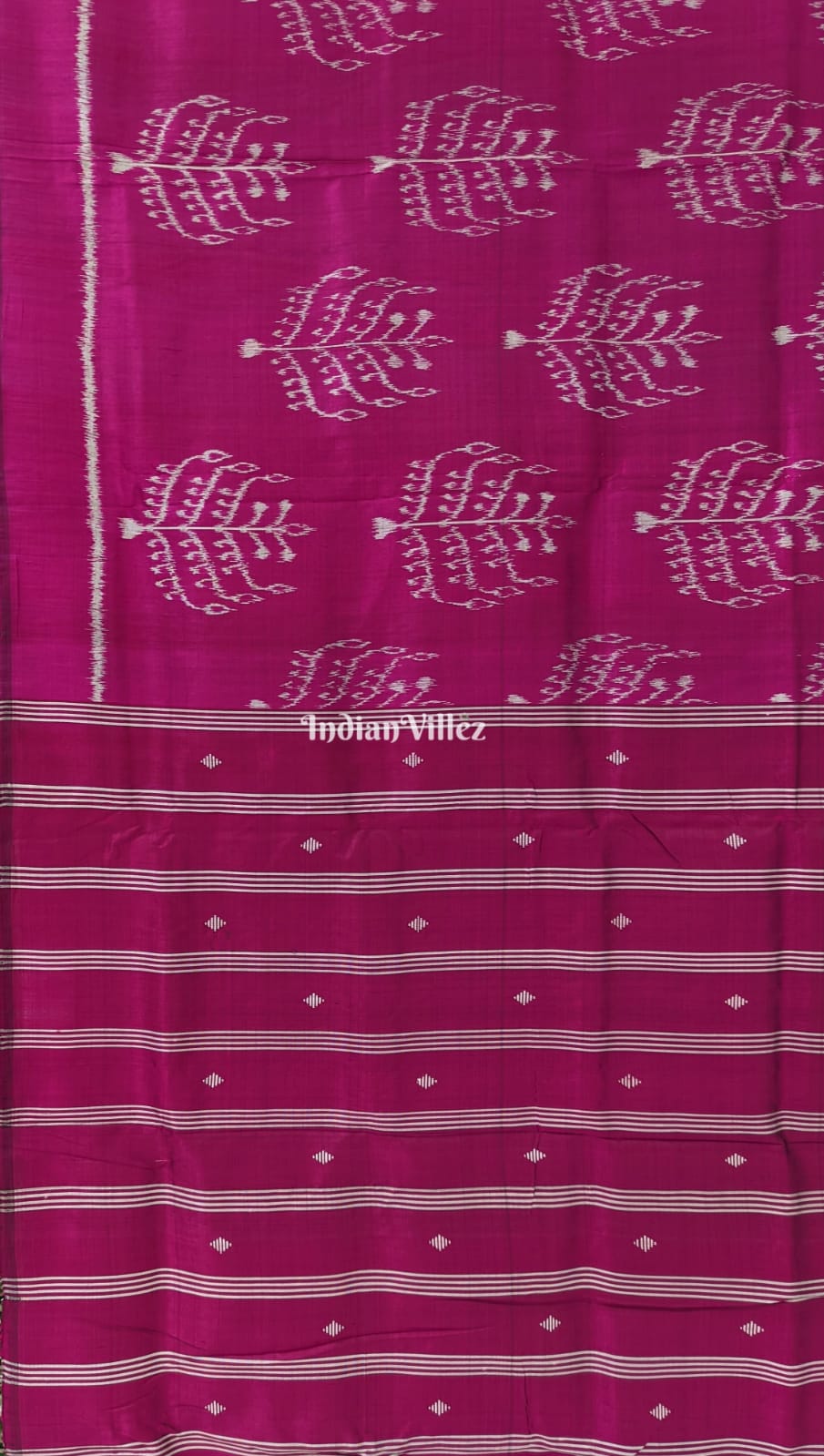 Magenta Odisha Ikat Contemporary Silk Saree
