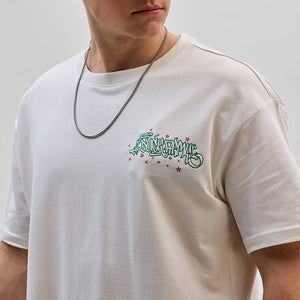 Duck Army White Oversized Fit T-Shirt