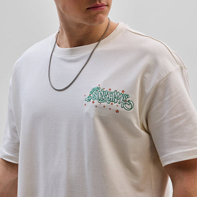 Duck Army White Oversized Fit T-Shirt