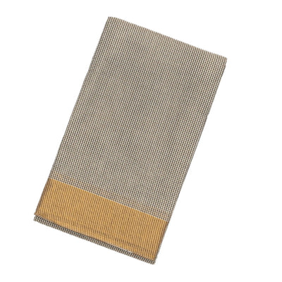 Grey Handloom Rasipuram Cotton Saree With Checks